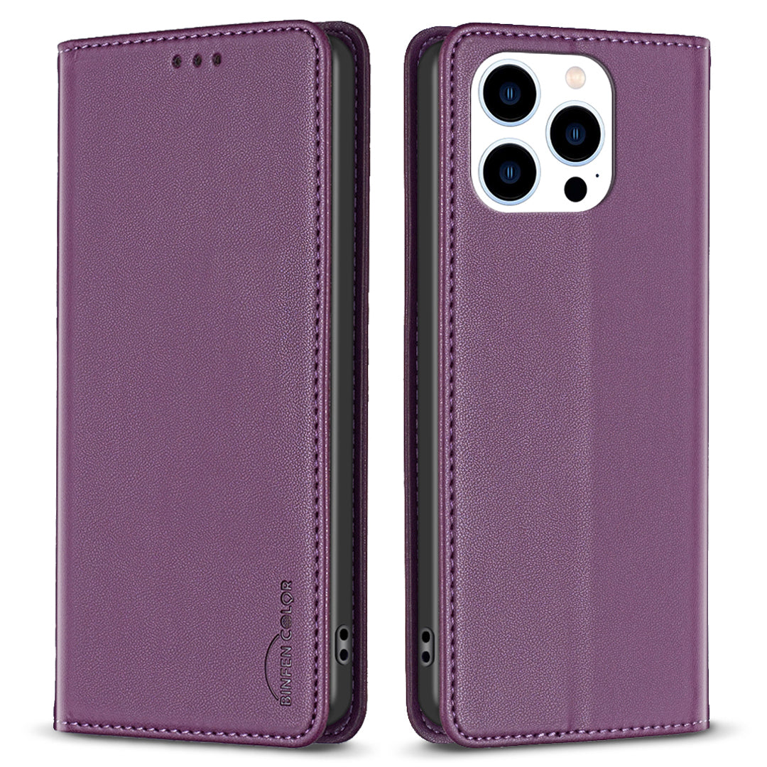 BINFEN COLOR BF18 For iPhone 14 Pro Max Drop Protection Shell Phone Case PU Leather Card Slot Stand Cover BINFEN COLOR BF18 For iPhone 14 Pro Max Drop Protection Shell Phone Case PU Leather Card Slot Stand Cover